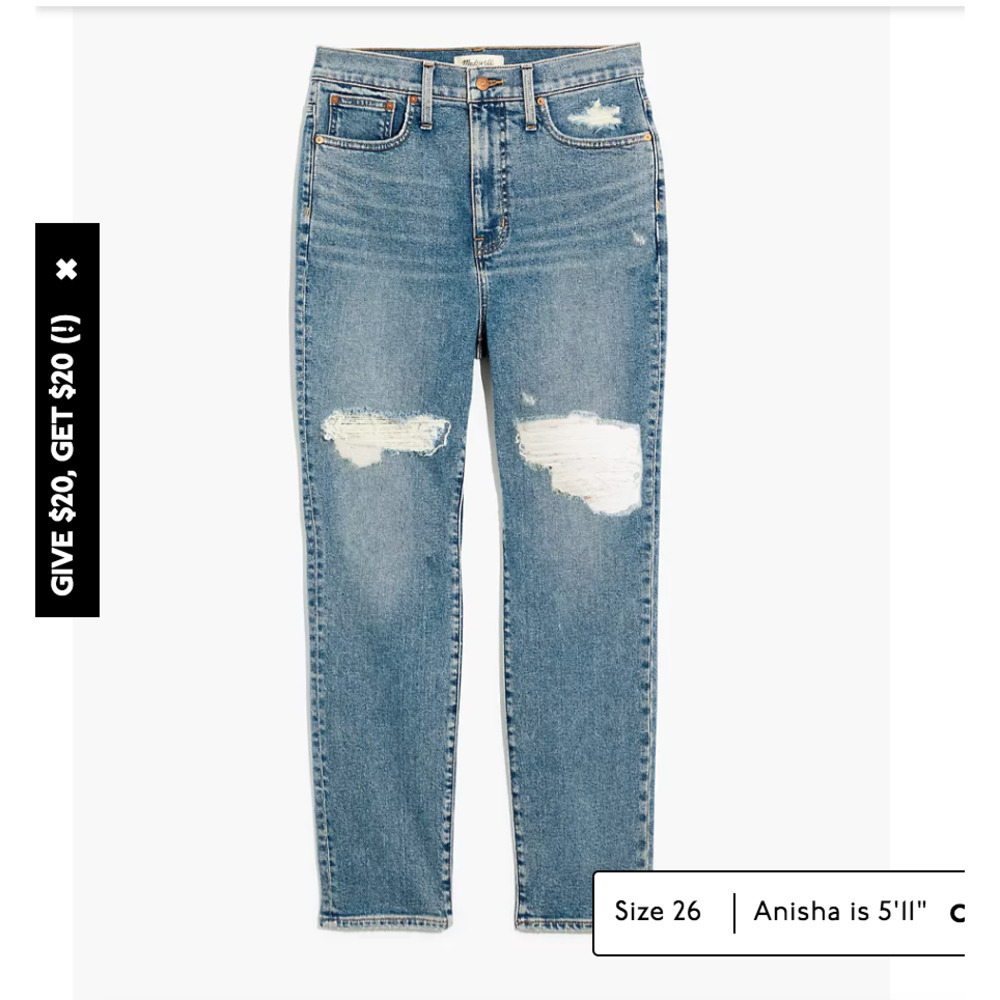 SOLD Madewell NWT The Perfect Vintage Jean in Denman Wash